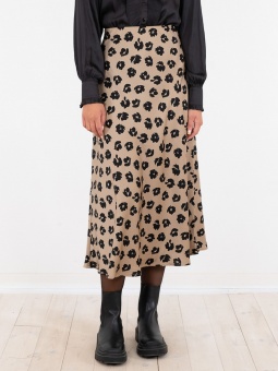 Neo Noir Bovary Distressed Dot Skirt